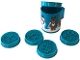 Gear No: 110449  Name: Cup / Mug with Lid and 4 Cookie Cutters with Gingerbread Man, Snowflake, Leaves and Bricks, Dark Turquoise - Cookie Cutter Mug
