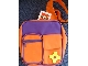 Gear No: 185314  Name: Messenger Bag, Scala Single Strap with Pockets, Purple Inset, Orange