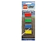 Gear No: 3262-GEAR  Name: Eraser, City Brick Eraser Set of 4 (Blue, Red, Green, Yellow) blister pack