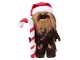 Lot ID: 273444300  Gear No: 338070  Name: Chewbacca Minifigure Plush - Candy Cane and Santa Hat