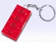 Gear No: 3917-GEAR  Name: 2 x 4 Brick - Red Key Chain