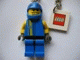 Gear No: 3945b  Name: Drome Racer Key Chain with Closed Mouth and Stubble Head Key Chain with 2 x 2 Square Lego Logo Tile