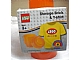 Gear No: 4030shirt  Name: Storage Brick Round 1 x 1 Trans Orange with Yellow Shirt