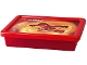 Gear No: 4092njo  Name: Storage Box, NINJAGO - Trans-Red with Red Lid, Small (4092)