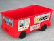 Gear No: 4112776pb02  Name: Duplo Storage Bin Large with Wheels with Fire Truck Stickers - Set 2583