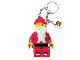 Gear No: 4204330  Name: Santa Key Chain with 2 x 2 Lego Logo Tile