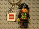 Lot ID: 377517071  Gear No: 4224498  Name: Pirate Captain Key Chain with 2 x 2 Square Lego Logo Tile, Chain and Ring Attachment