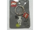 Gear No: 4507870  Name: Skeleton with Bat Flat Metal Key Chain - Funny Night