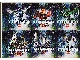 Gear No: 4518195  Name: Sticker Sheet, Bionicle Mahri Theme, Sheet of 6 Stickers