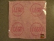 Gear No: 4543852  Name: Towel, LEGO Logo 2 x 2 Studs 25 x 25 cm, Pink