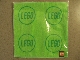 Gear No: 4543854  Name: Towel, LEGO Logo 2 x 2 Studs 25 x 25 cm, Green