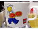 Gear No: 4548307  Name: Cup / Mug Minifigure with Pizza