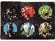 Gear No: 4550608  Name: Sticker Sheet, Bionicle Glatorian Theme, Sheet of 6 Stickers