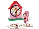 Gear No: 5001371  Name: Clock Set, Time Teacher Minifigure Watch and Clock, Girl