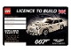 Gear No: 5005665  Name: Licence (License) to Build - James Bond Aston Martin DB5 10262