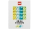 Gear No: 5006201  Name: Eraser, LEGO Brick Erasers Set of 8 (Bright Light Yellow, Light Aqua, Dark Turquoise, Yellowish Green)