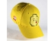 Gear No: 5007094  Name: Ball Cap, Minifigure Head with Silly Face and Tongue Sticking Out Pattern, Yellow (Junior Size)