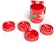 Lot ID: 391844926  Gear No: 5008259  Name: Cup / Mug with Lid and 4 Cookie Cutters with Gingerbread Man, Snowflake, Leaves and Bricks - Holiday Mug & Stamper Set