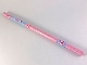 Gear No: 50250pb01  Name: Pencil, Clikits Pink with Bright Light Blue Bands and Icon Shapes Pattern