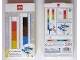 Gear No: 51498  Name: Ruler, Buildable Ruler - Multicolor Plates with Blue Baseplates