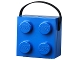 Gear No: 5711938023683  Name: Lunch Box, Brick 2 x 2 Blue with Black Handle