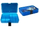 Gear No: 5711938027223  Name: Sorting Box / Storage Case, NEXO KNIGHTS - Clay, Trans-Dark Blue (4084)