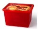 Gear No: 5711938027292  Name: Storage Box, NINJAGO - Trans-Red with Red Lid, Large (4094)