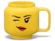 Gear No: 5711938247720  Name: Cup / Mug Ceramic Minifigure Head Girl Winking 255ml