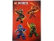 Gear No: 6111947  Name: Sticker Sheet, Ninjago Masters of Spinjitzu, Sheet of 4