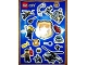 Gear No: 6191413  Name: Sticker Sheet, City Police, Sheet of 17 Stickers