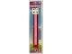 Gear No: 701UK  Name: Ruler 30cm, Friends - Red with Bright Pink Plates and 8 Sticker Sheets
