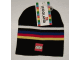 Gear No: 713806  Name: Hat, Knit Cap with Stripes and LEGO Logo Pattern