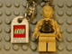 Lot ID: 314541209  Gear No: 850356  Name: C-3PO Key Chain with Lego Logo Tile, Modified 3 x 2 Curved with Hole