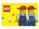 Gear No: 850425card  Name: Business / Calling Card with 2 Minifigures on Back, Blank Lines on Front
