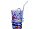 Lot ID: 137543166  Gear No: 850963  Name: Cup / Mug Friends Plastic Tumbler with Blue Straw