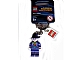 Lot ID: 367918466  Gear No: 851003  Name: The Joker with Fedora Key Chain with Lego Logo Tile, Modified 3 x 2 Curved with Hole