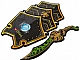 Lot ID: 207137044  Gear No: 851015  Name: LEGENDS OF CHIMA Scorpion Shield and Sword