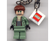 Gear No: 851028  Name: Dr. Octopus / Doc Ock, Sand Green Jacket, Sand Green Legs, Clenched Teeth Key Chain with 2 x 2 Square Lego Logo Tile
