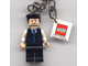 Lot ID: 379375239  Gear No: 851029  Name: J. Jonah Jameson, Black Suit Torso Key Chain with 2 x 2 Square Lego Logo Tile