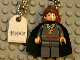 Gear No: 851031a  Name: Hermione Key Chain with Tile, Modified, 3 x 2 Curved with Harry Potter Logo