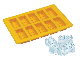 Gear No: 851502  Name: Ice Cube Tray Bricks (Yellow)