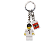 Gear No: 851747  Name: Doctor with Lab Coat, Stethoscope and Thermometer Key Chain with Lego Logo Tile, Modified 3 x 2 Curved with Hole