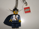 Gear No: 851945  Name: Viking Chieftain Blue Key Chain with Lego Logo Tile, Modified 3 x 2 Curved with Hole