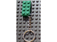 Gear No: 852096a  Name: 2 x 4 Brick - Green Key Chain