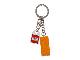 Gear No: 852097  Name: 2 x 4 Brick - Orange Key Chain with Lego Logo Tile, Modified 3 x 2 Curved with Hole