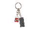 Lot ID: 273517849  Gear No: 852098  Name: 2 x 4 Brick - Black Key Chain with Lego Logo Tile, Modified 3 x 2 Curved with Hole