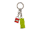 Lot ID: 414515248  Gear No: 852099  Name: 2 x 4 Brick - Lime Key Chain with Lego Logo Tile, Modified 3 x 2 Curved with Hole