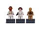 Gear No: 852843  Name: Magnet Set, Minifigures SW (3) - C-3PO, Princess Leia, Admiral Ackbar - with 2 x 4 Brick Bases blister pack