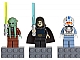 Gear No: 852947  Name: Magnet Set, Minifigures SW (3) - Kit Fisto, Barriss Offee, Captain Jag - with 2 x 4 Brick Bases blister pack