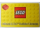 Gear No: 852998lic  Name: Official LEGO Builder License, Lenticular Card